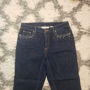 Liz Claiborne straight leg denim with bling 8